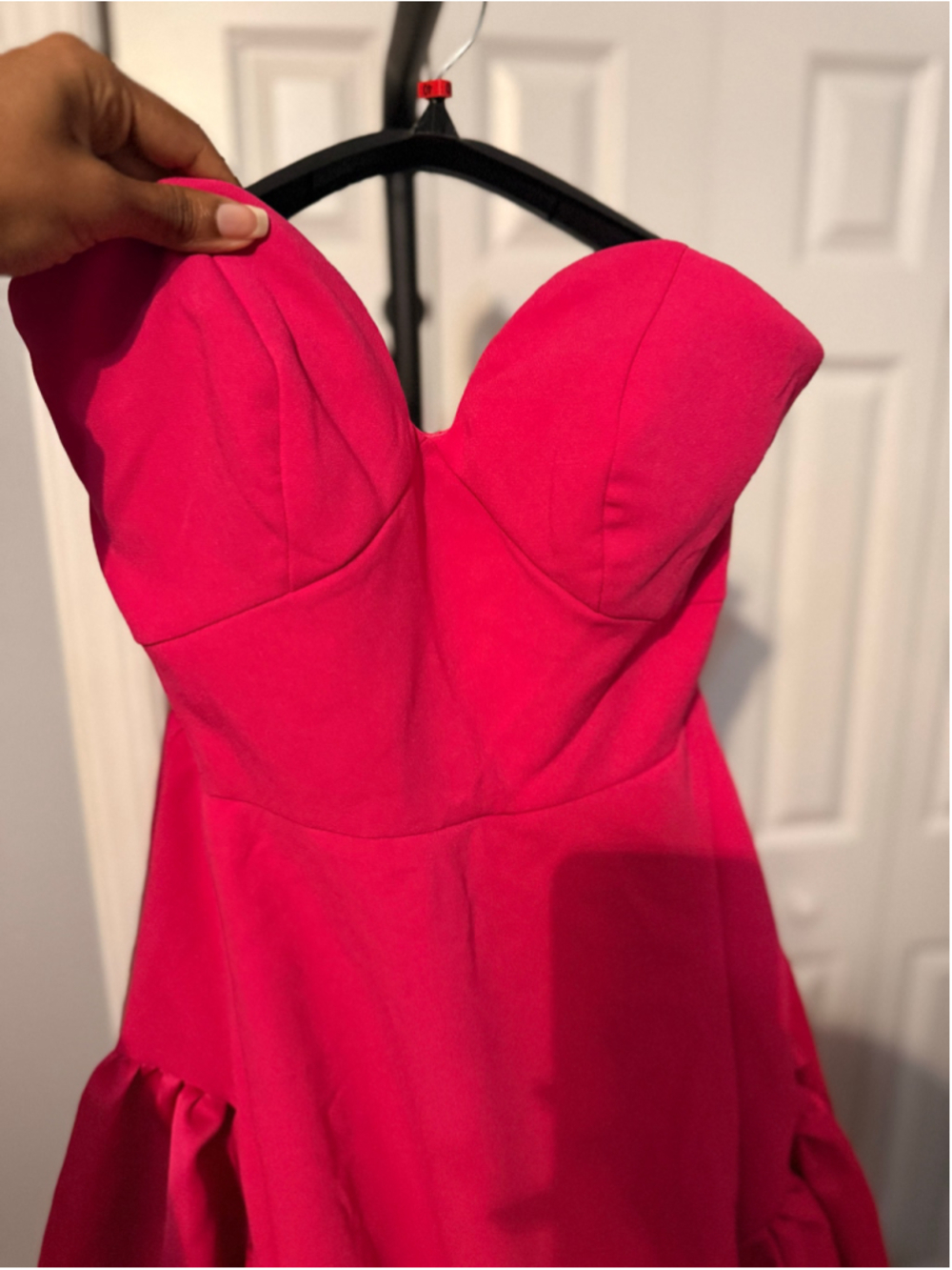 Women's Ieena for Mac Duggal Strapless Gown, Size 4, Pink - Picture 5 of 11